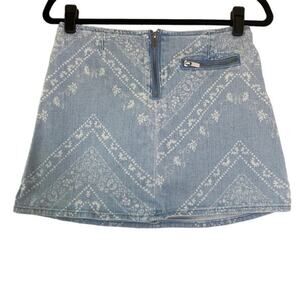 Urban Outfitters BDG Paisley Denim Mini Skirt 2